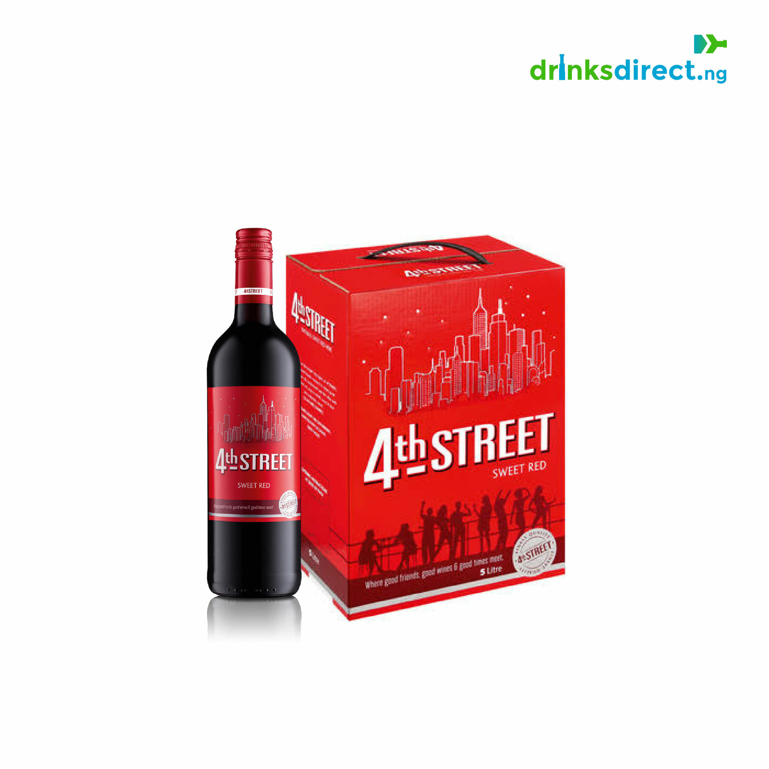 4th street red wine 75cl(south africa) x6