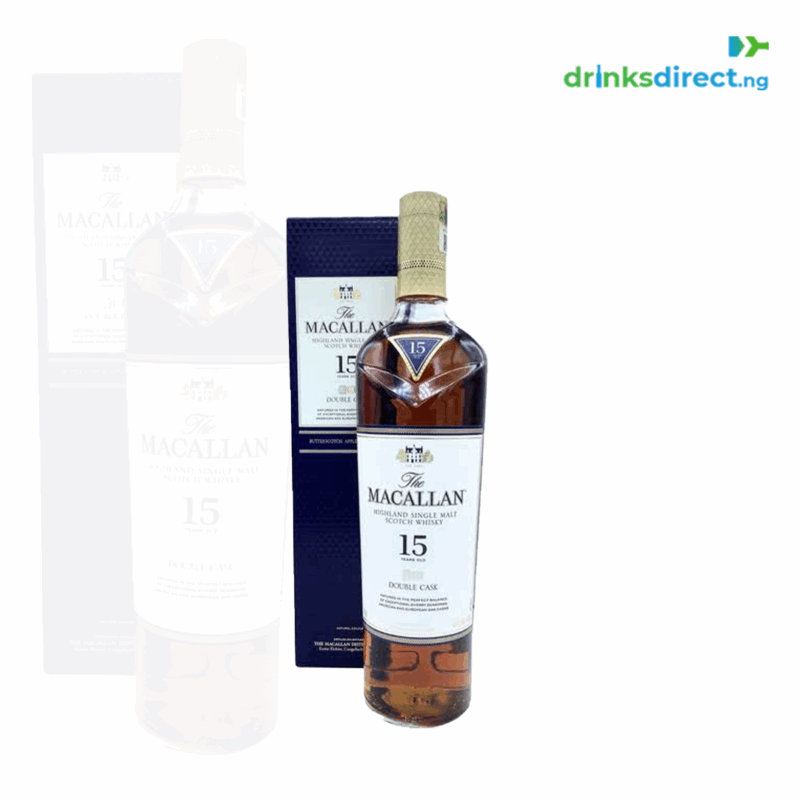 MACALLAN WHISKEY 15YRS OLD DOUBLE CASK 75CL