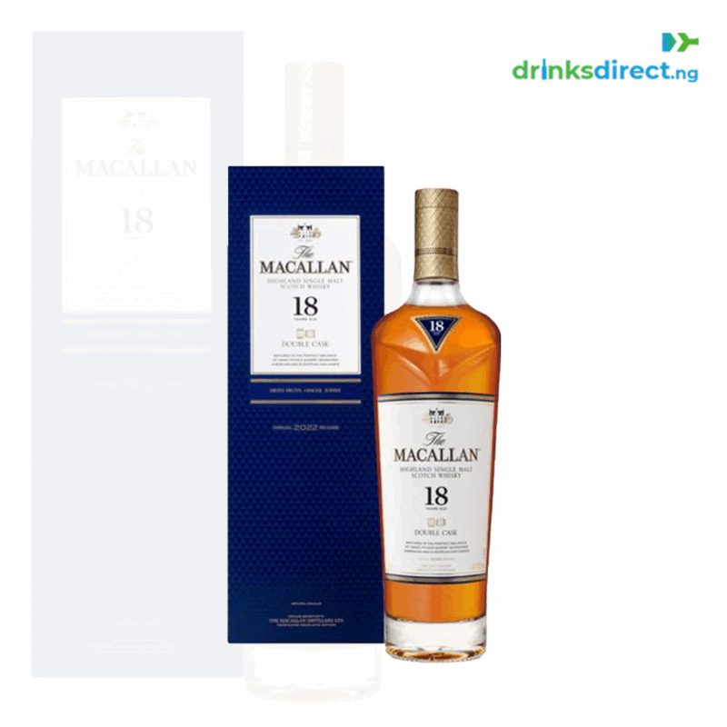 MACALLAN WHISKEY 18YRS DOUBLE CASK 75CL