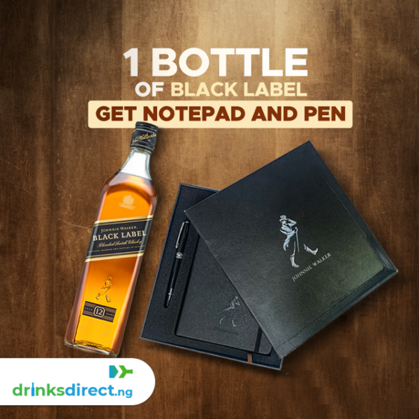 Johnnie Walker Black Label + Notepad & Pen