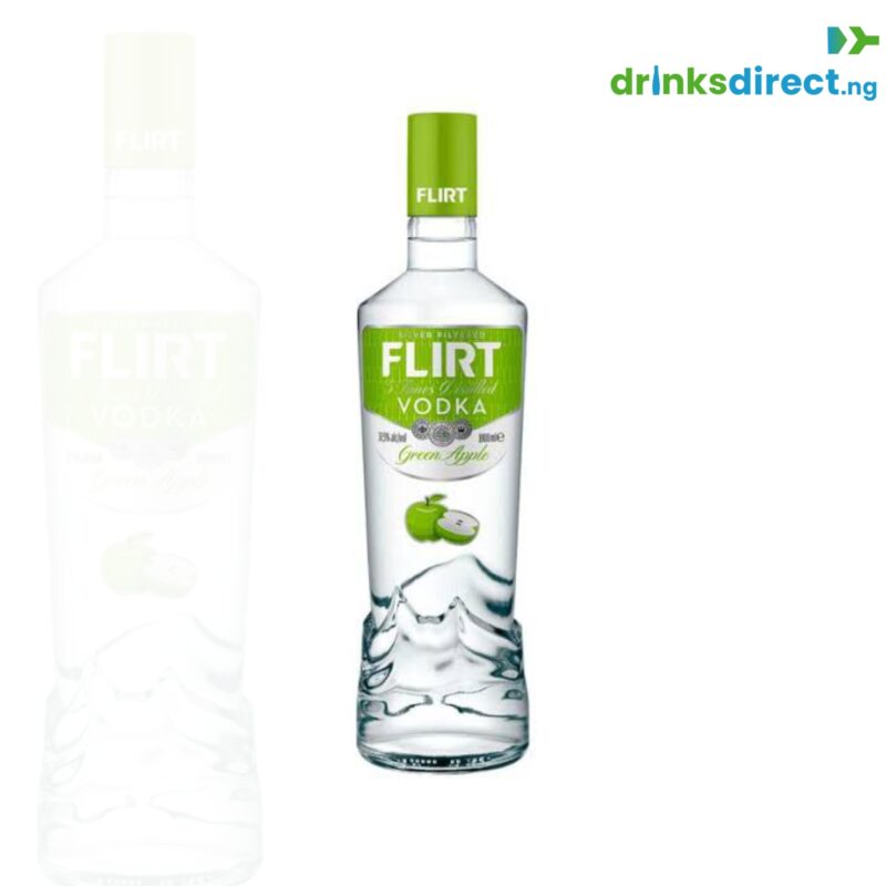 FLIRT VODKA GREEN APPLE 1LTR