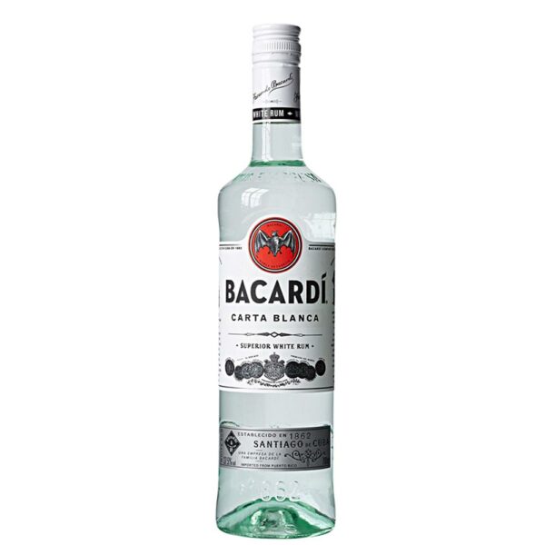 BACARDI BLANCA RUM 1LTR