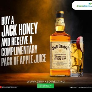 Jack Daniel Honey and Free Apple juice