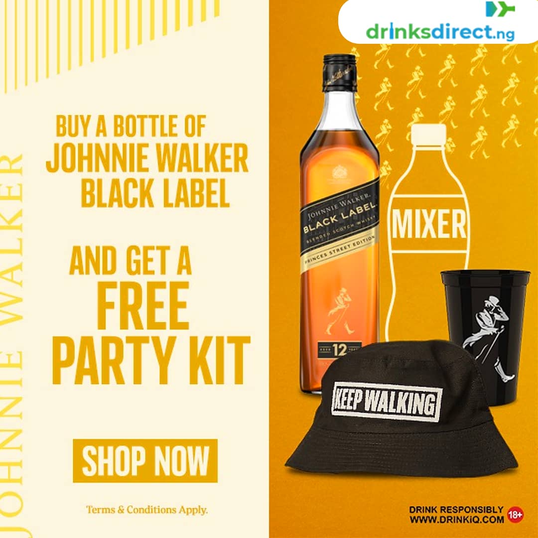 JW black label party kit johnnie walker