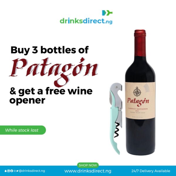 3Bottles of Patagon +Free wine Opener