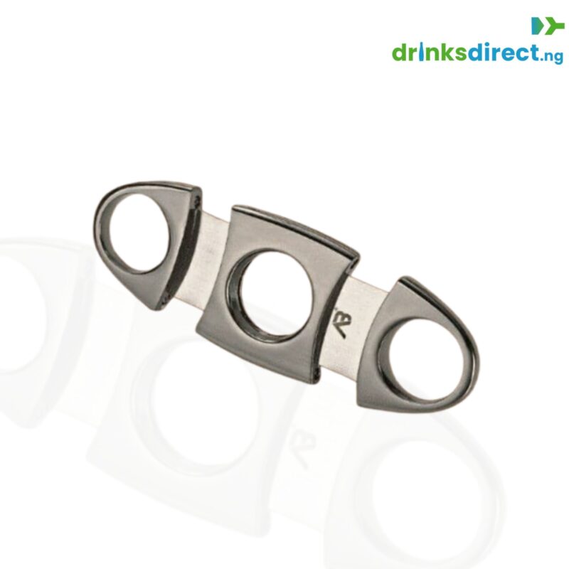 ALABASKA BEAR CIGAR CUTTER STAINLESS STEEL GUILLOTINE DOUBLE CUT BLADE